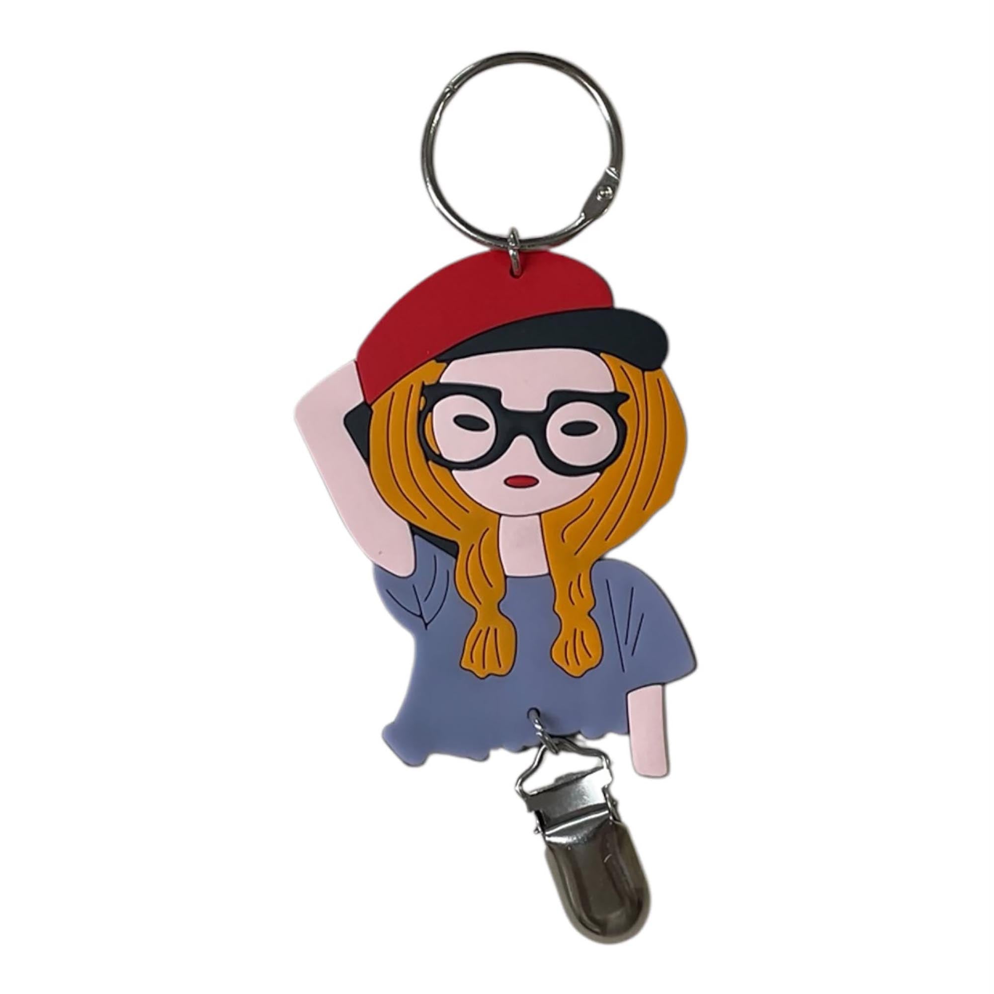 Silver Effect Bag Charm / Hat Holder Clip For Travel