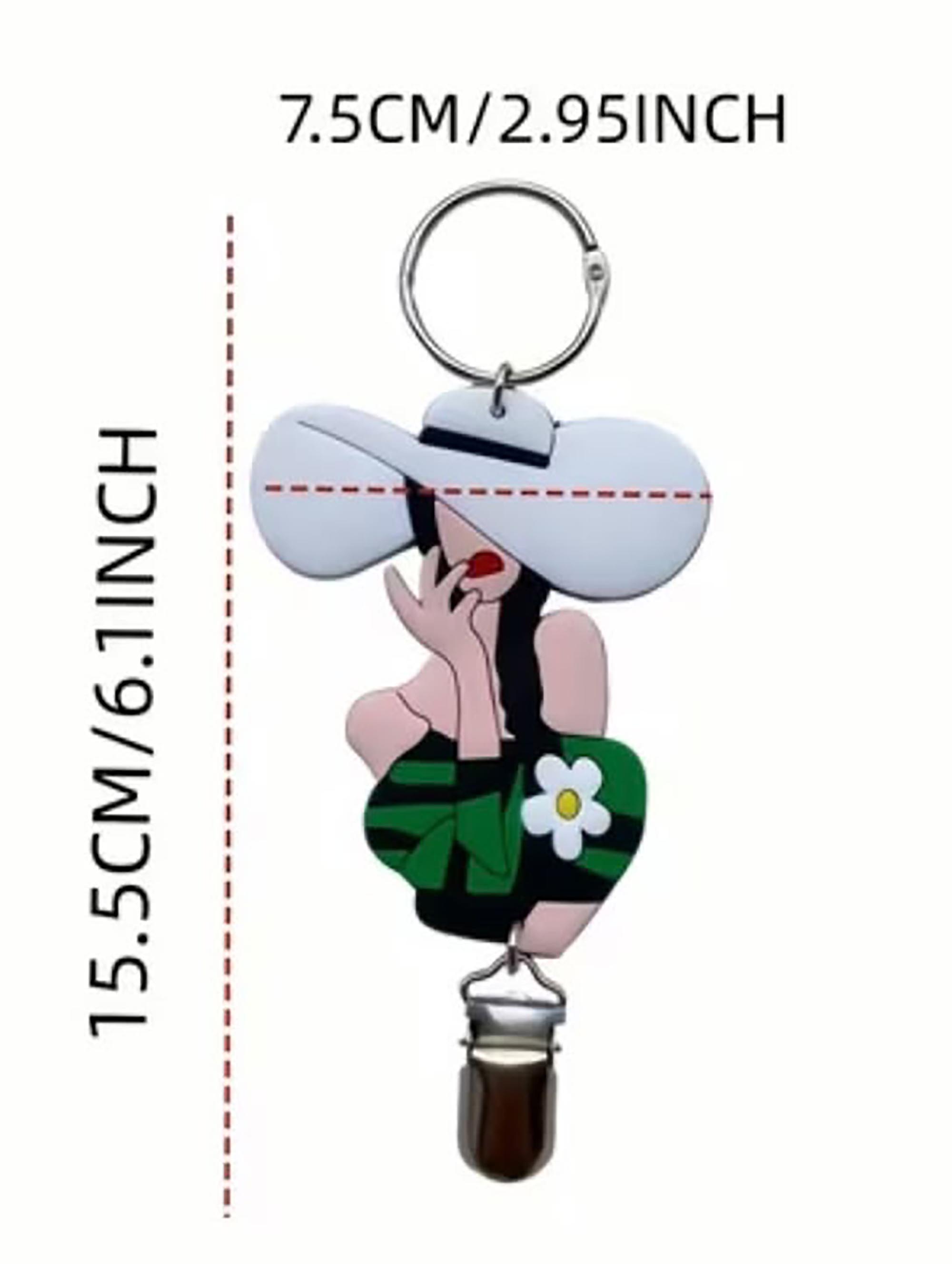 Silver Effect Bag Charm / Hat Holder Clip For Travel