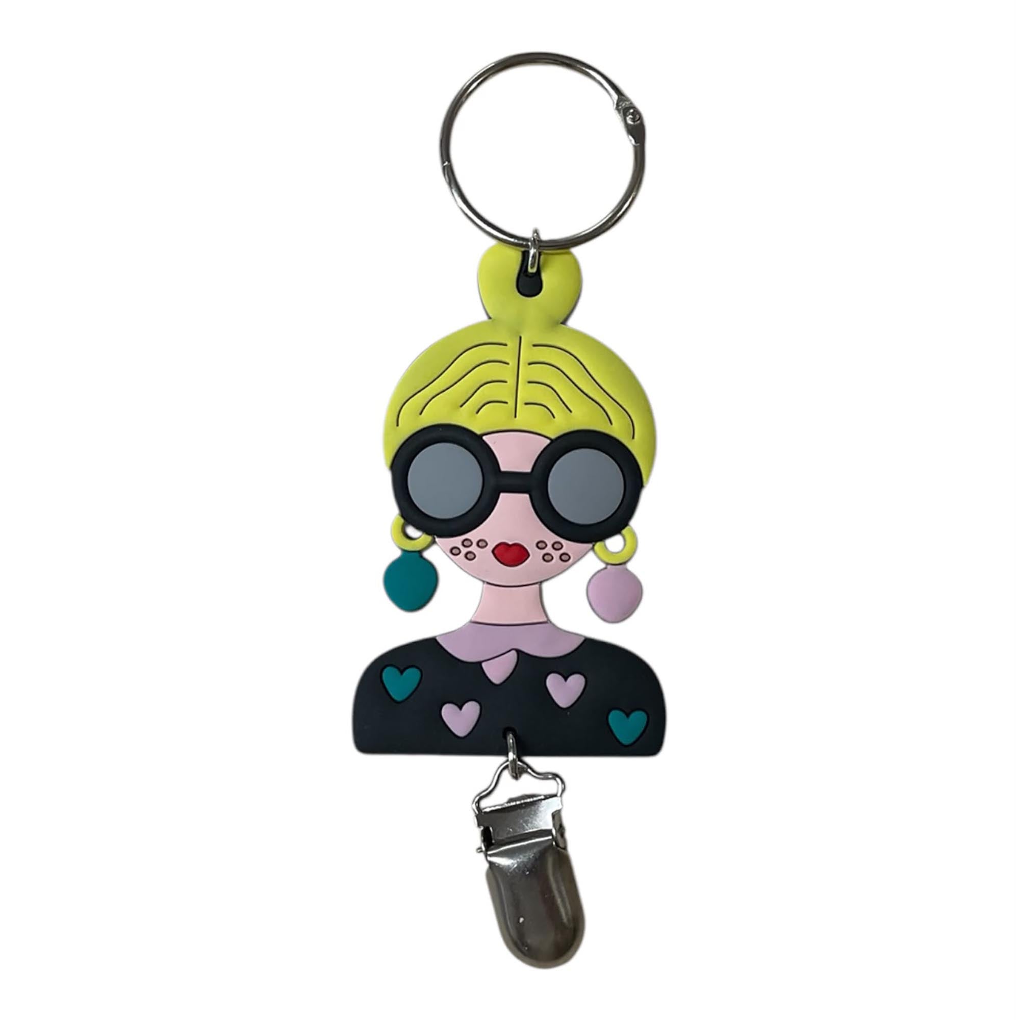 Silver Effect Bag Charm / Hat Holder Clip For Travel