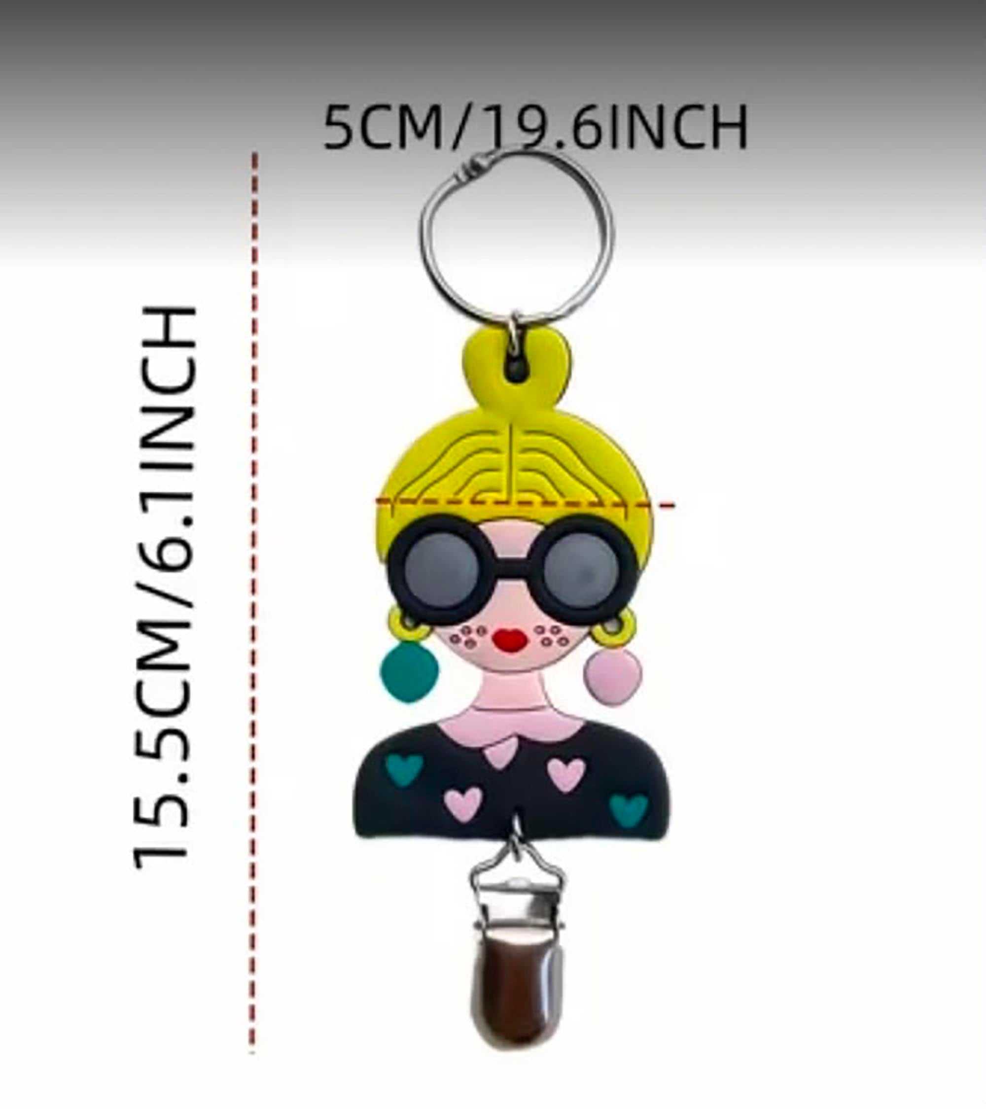 Silver Effect Bag Charm / Hat Holder Clip For Travel
