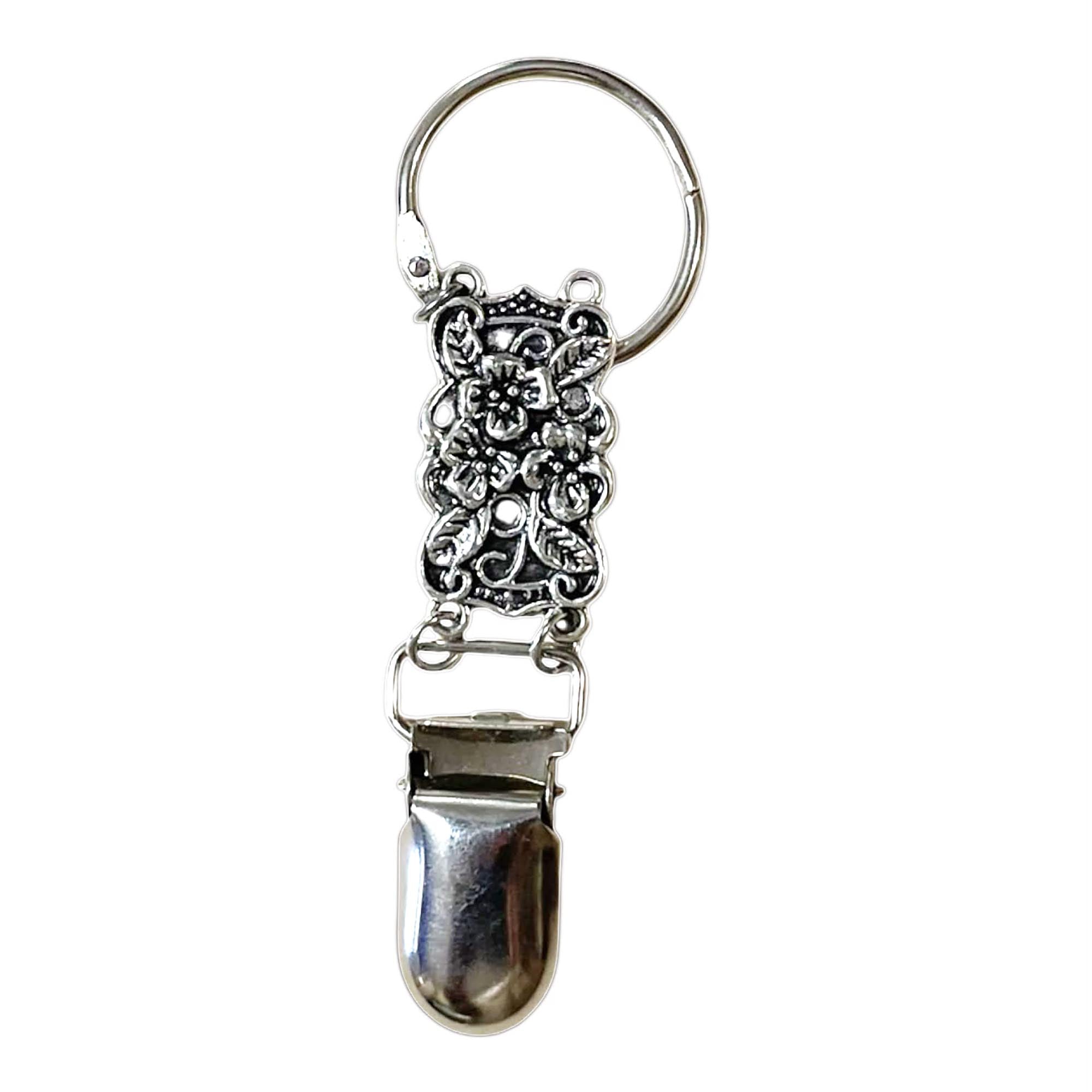 Silver Effect Bag Charm / Hat Holder Clip For Travel