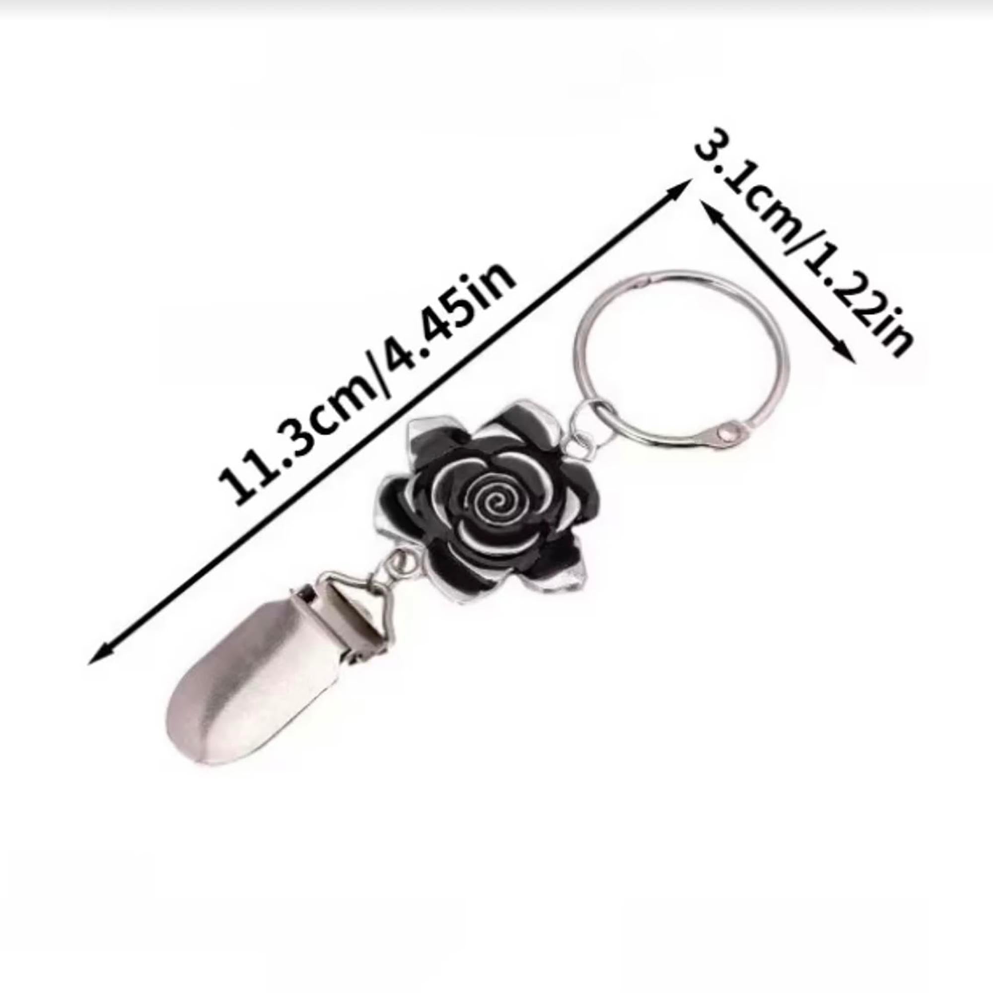 Silver Effect Bag Charm / Hat Holder Clip For Travel