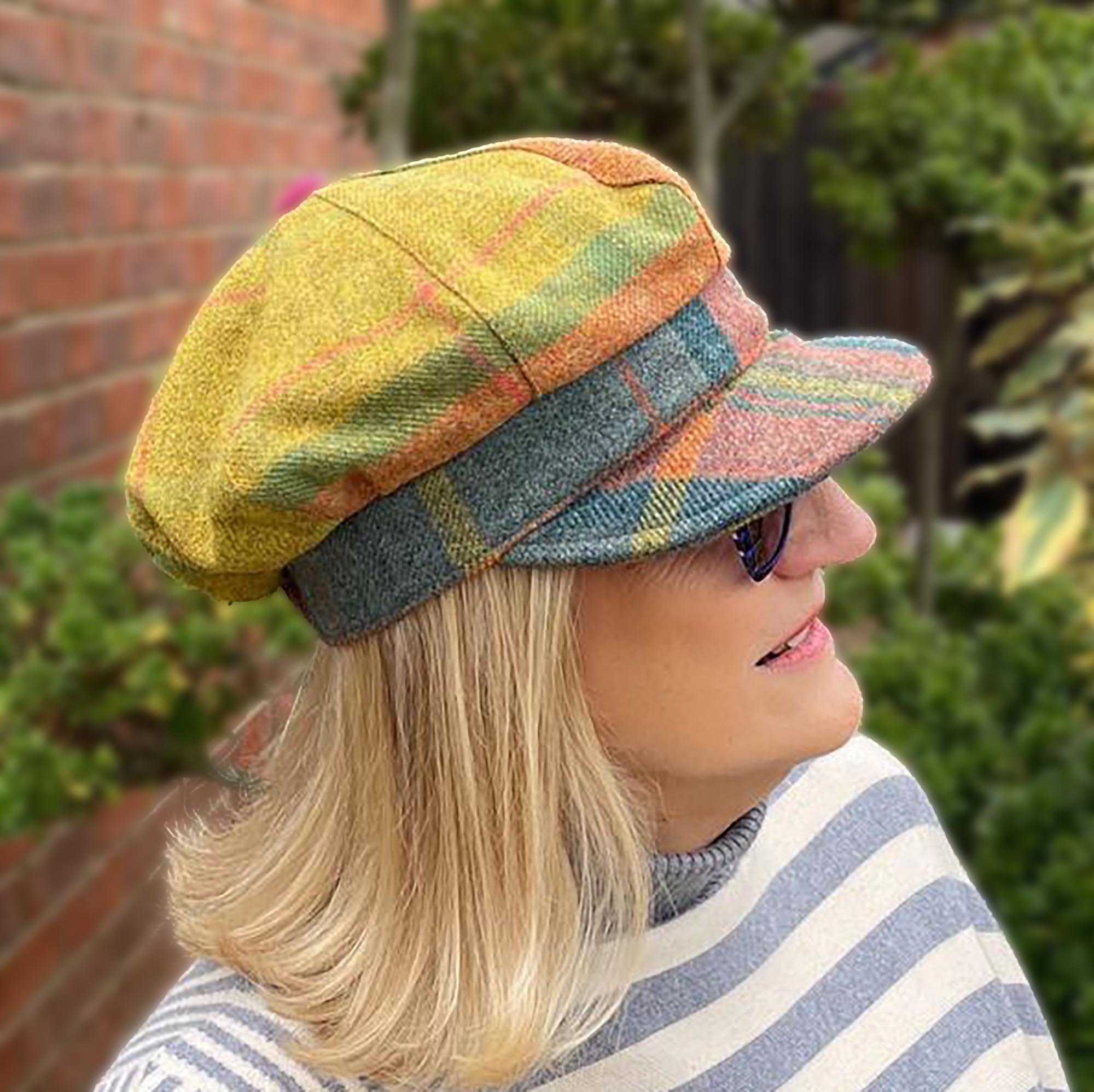 Baker Boy Caps Bright Tweed