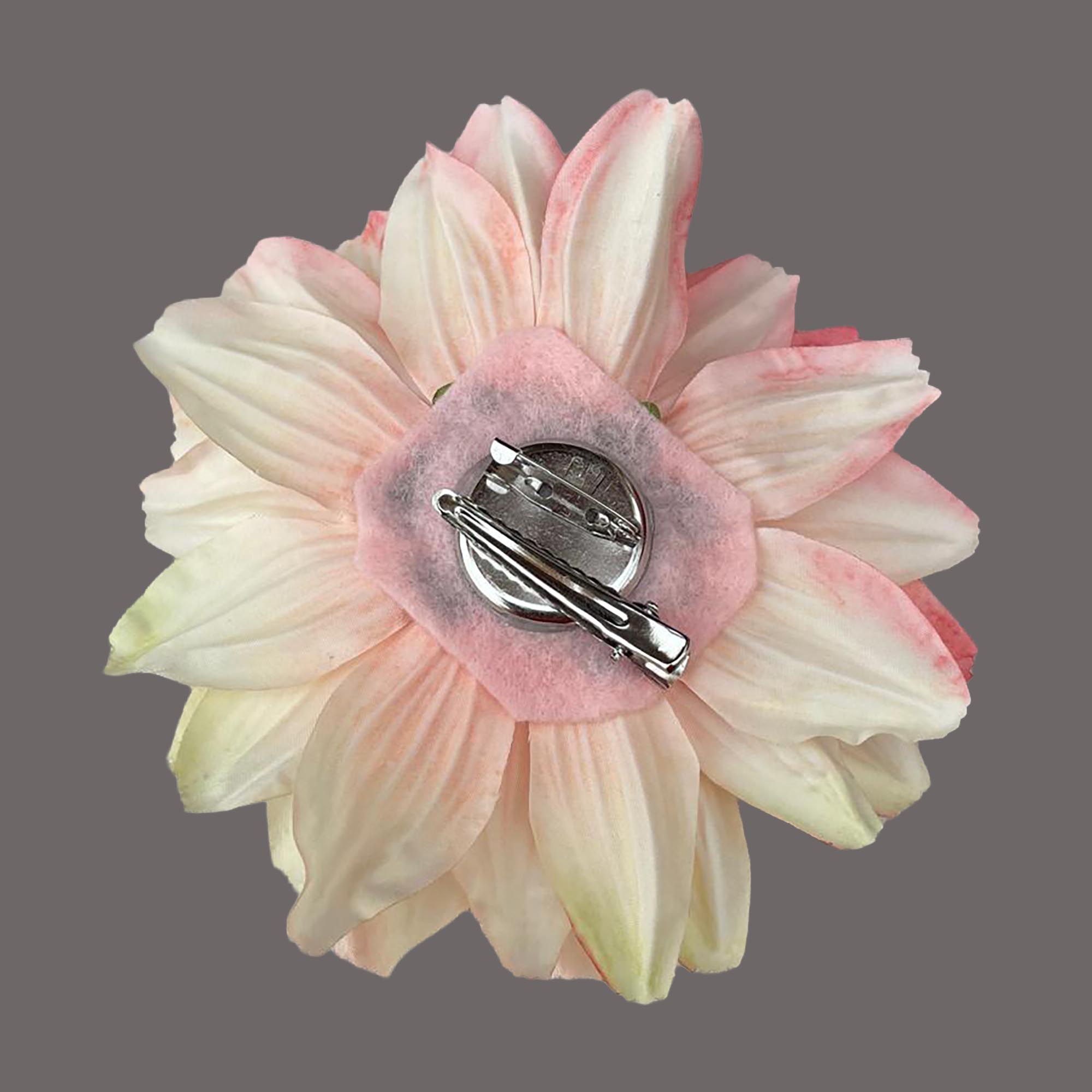 Dahlia Flower Hair Slides & Brooches