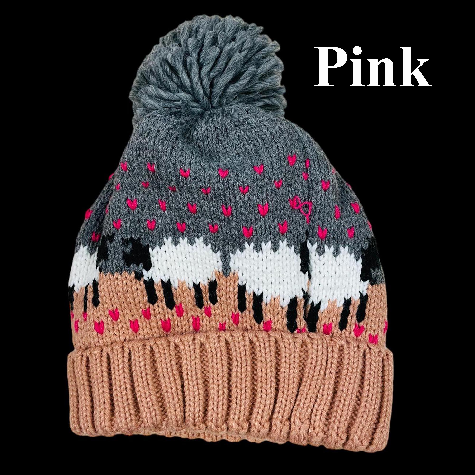 Sheepy Sheep Pom Pom Hat (Unisex)
