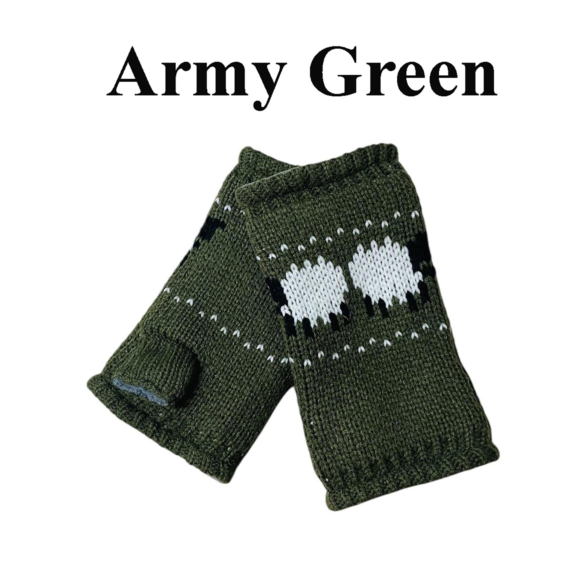 Fleece Lined Fingerless Gloves (Unisex)