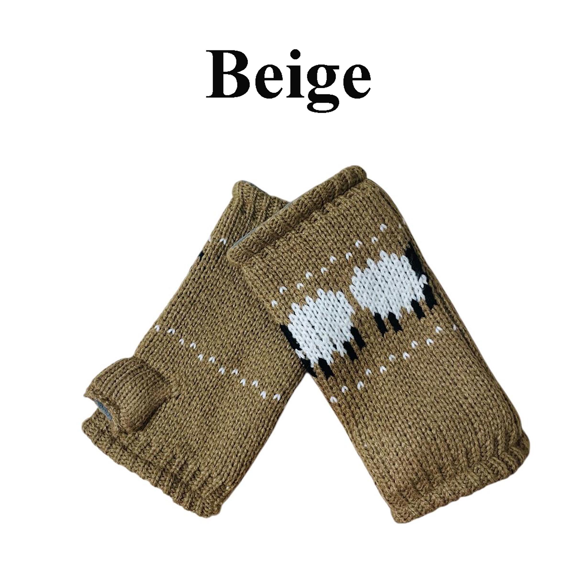Fleece Lined Fingerless Gloves (Unisex)