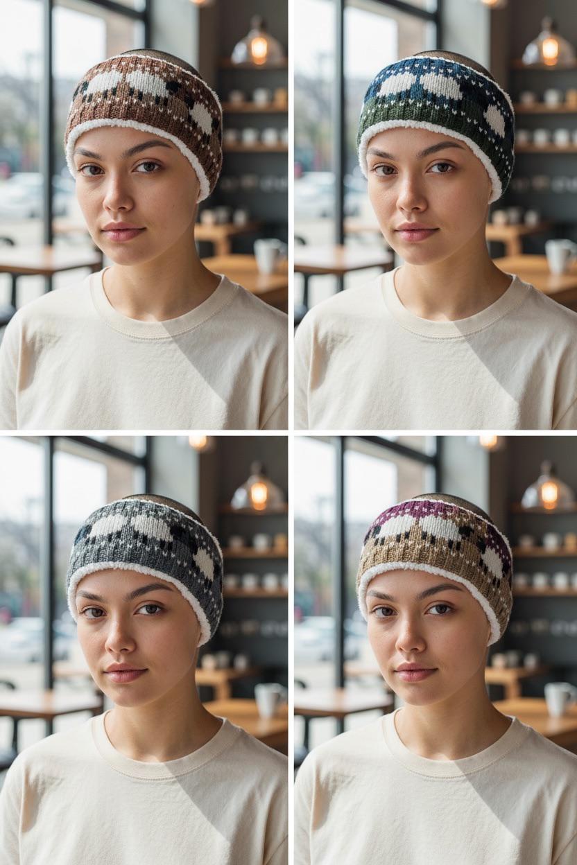 Dual Purpose Knit Sheep Headbands / Scarves (Unisex)