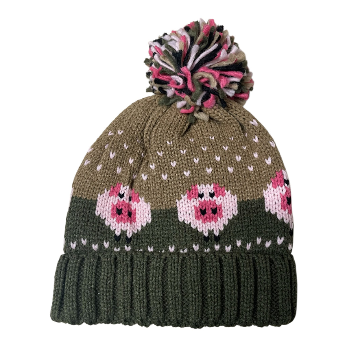 Piggy Pig Pom Pom Hat (Unisex)