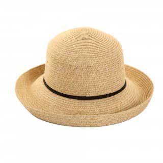 Mottled Straw Sunhat with Slim Hat Band