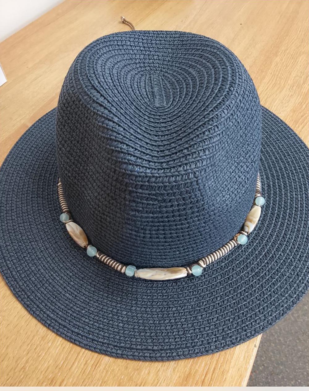Seashells Panama Style Straw Sun Hat