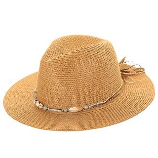 Seashells Panama Style Straw Sun Hat