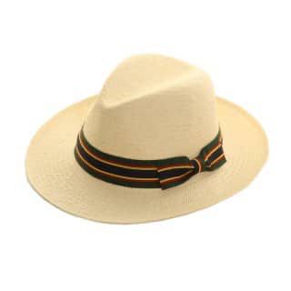 Unisex Panama Style Structured Straw Sun Hat