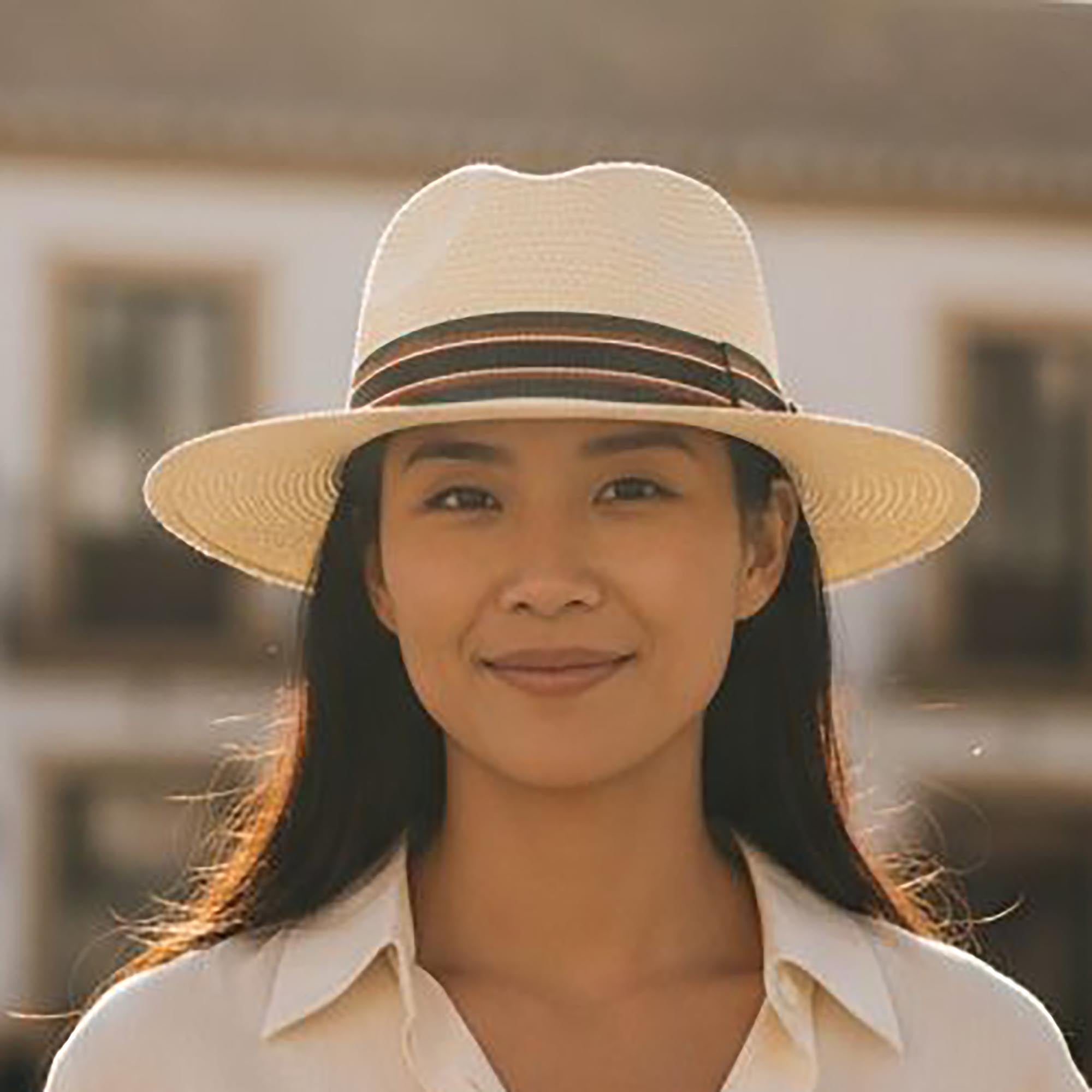 Unisex Panama Style Structured Straw Sun Hat