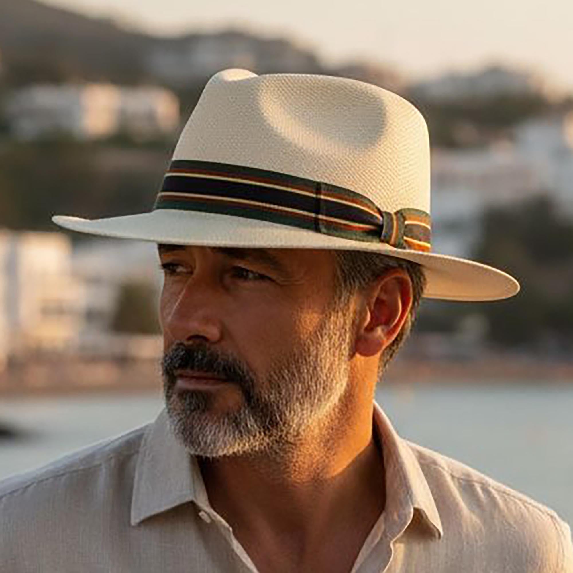 Unisex Panama Style Structured Straw Sun Hat