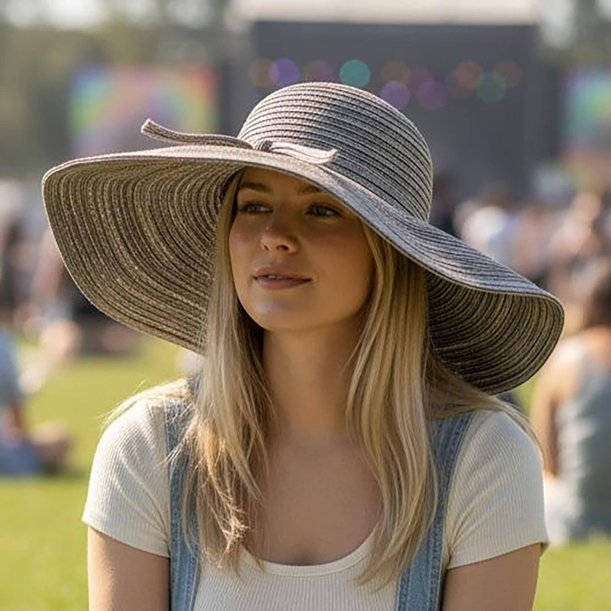 Wide Brim Floppy Holiday & Festival Straw Sun Hat