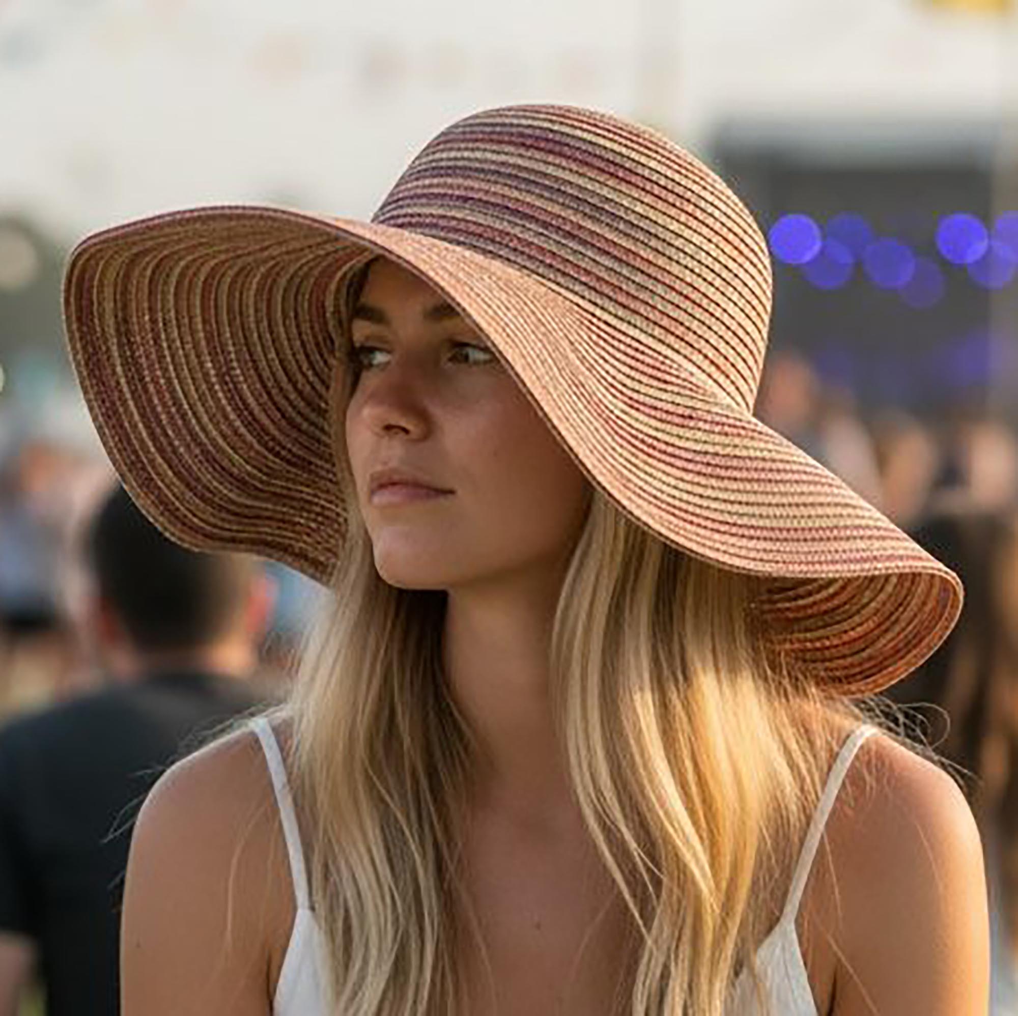 Wide Brim Floppy Holiday & Festival Straw Sun Hat
