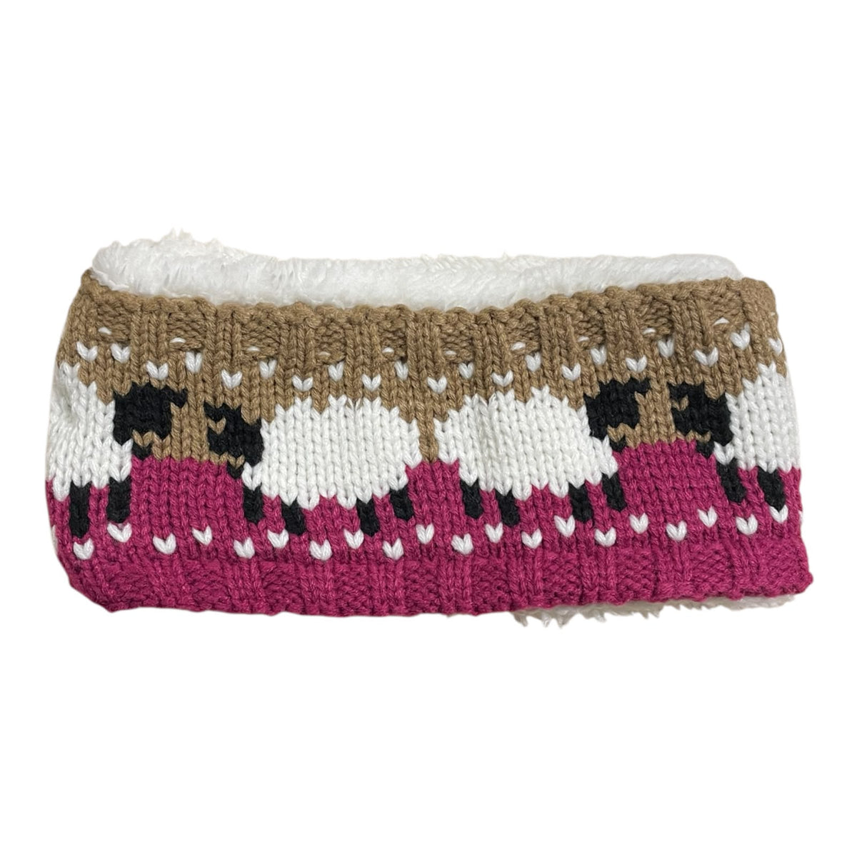 Dual Purpose Knit Sheep Headbands / Scarves (Unisex)