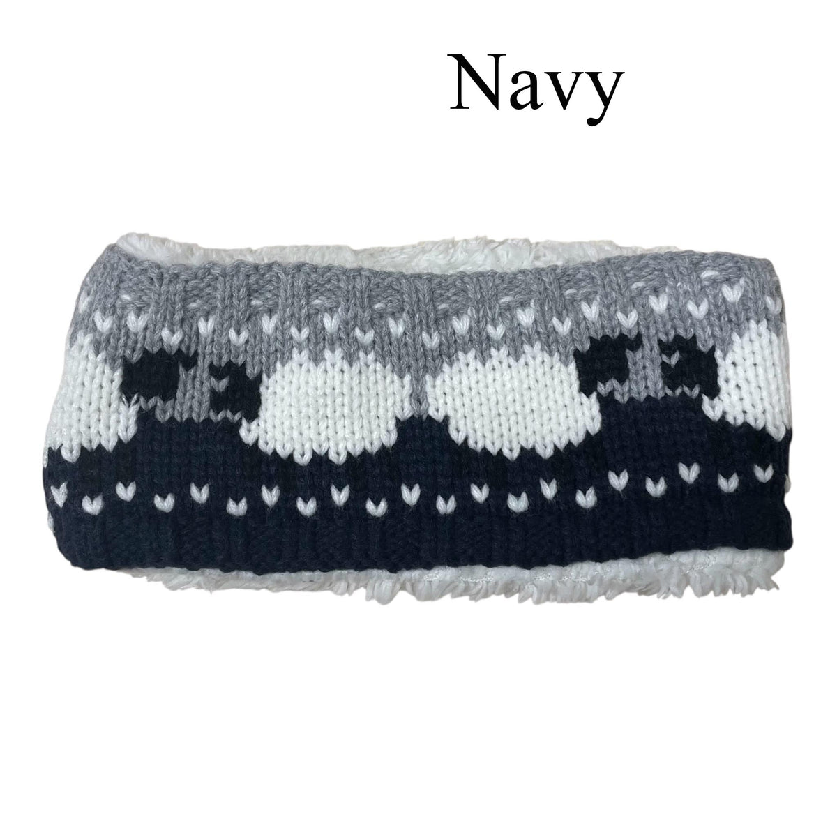Dual Purpose Knit Sheep Headbands / Scarves (Unisex)