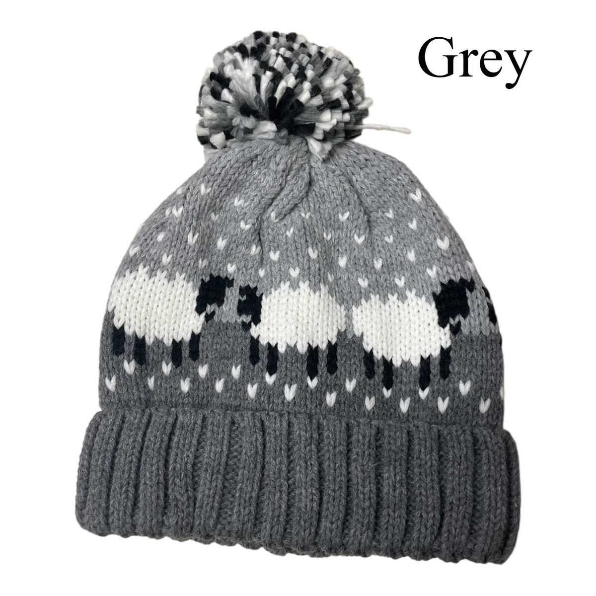 Sheepy Sheep Pom Pom Hat (Unisex)