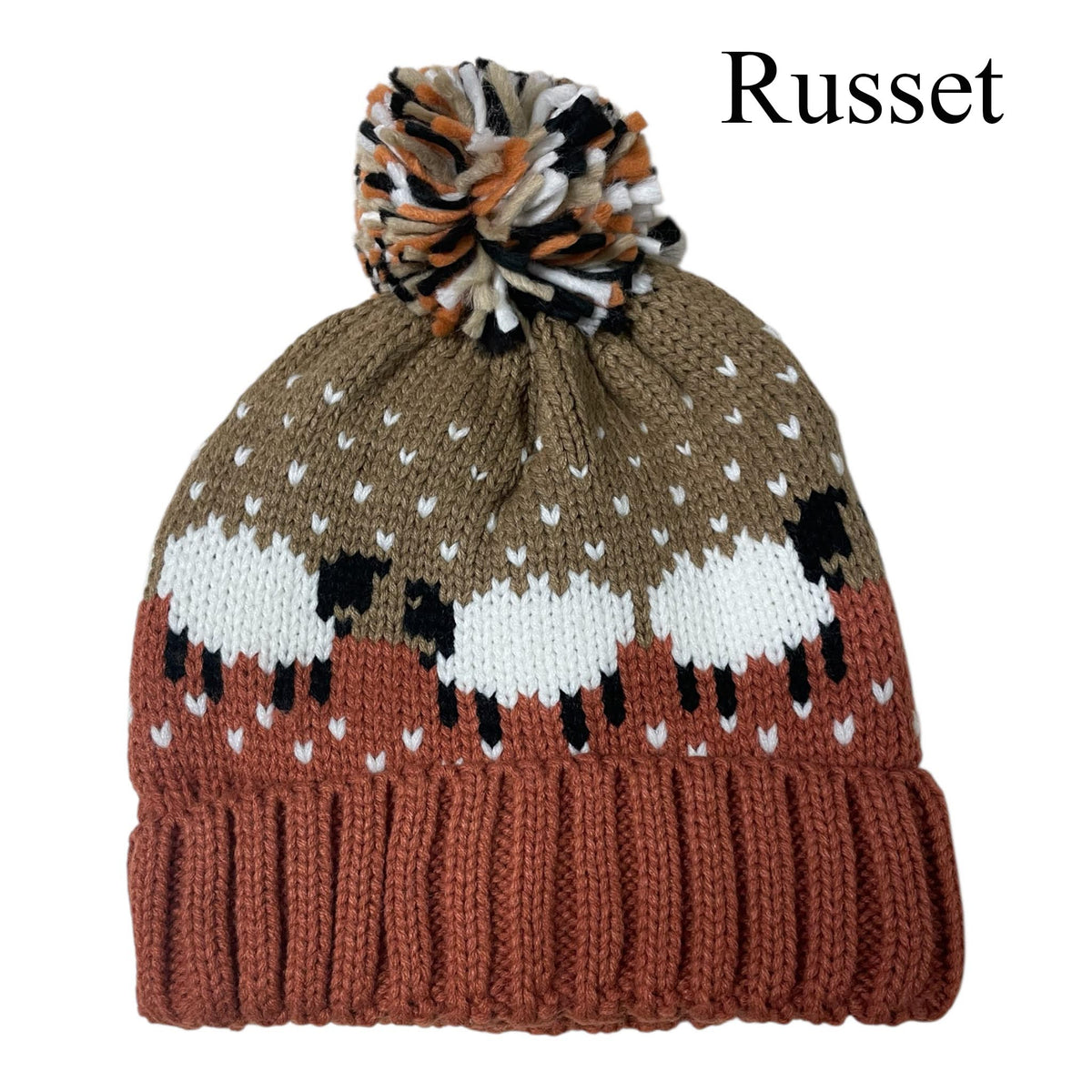 Sheepy Sheep Pom Pom Hat (Unisex)