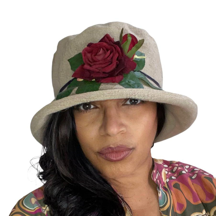 Peak and Brim Summer Rose Linen