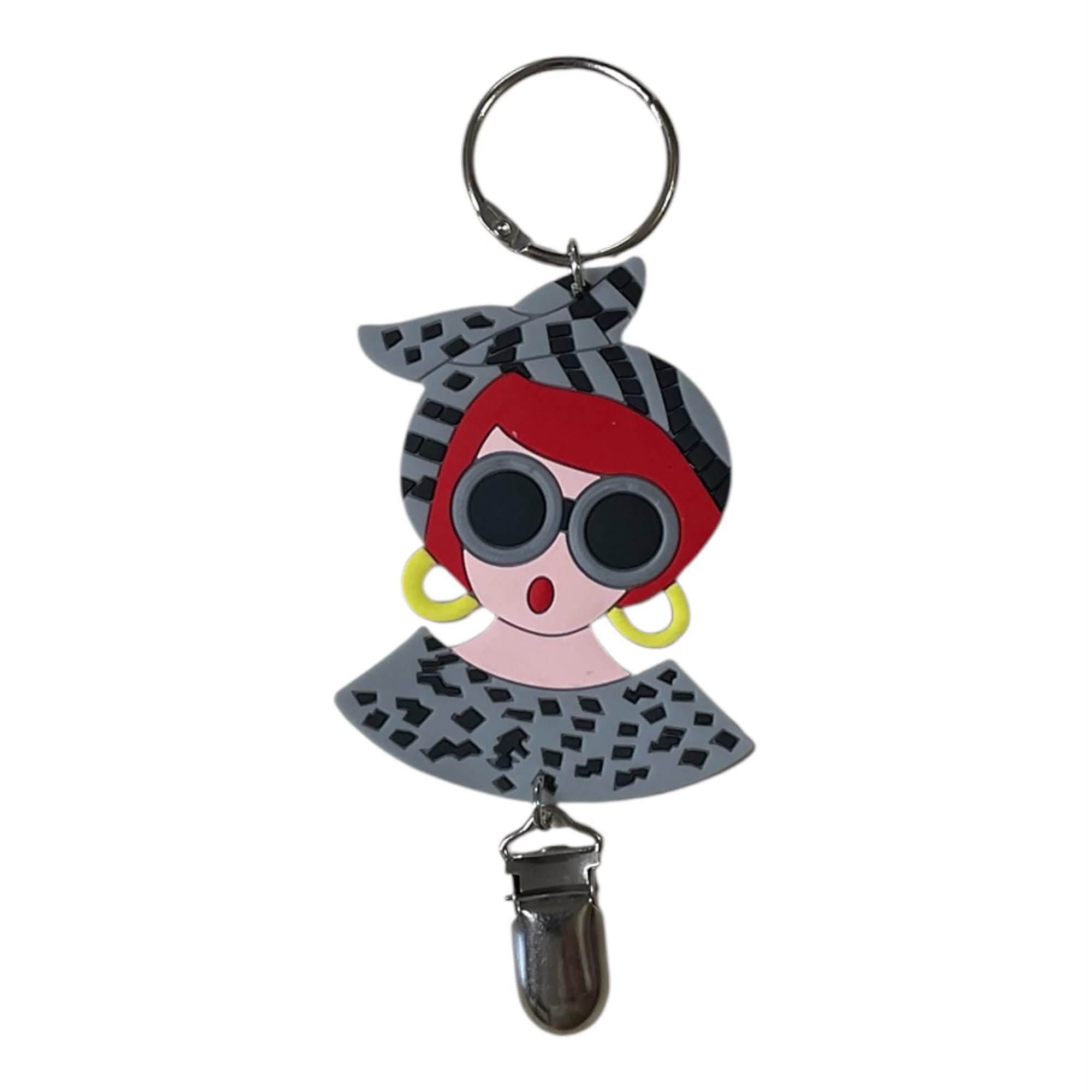 Silver Effect Bag Charm / Hat Holder Clip For Travel