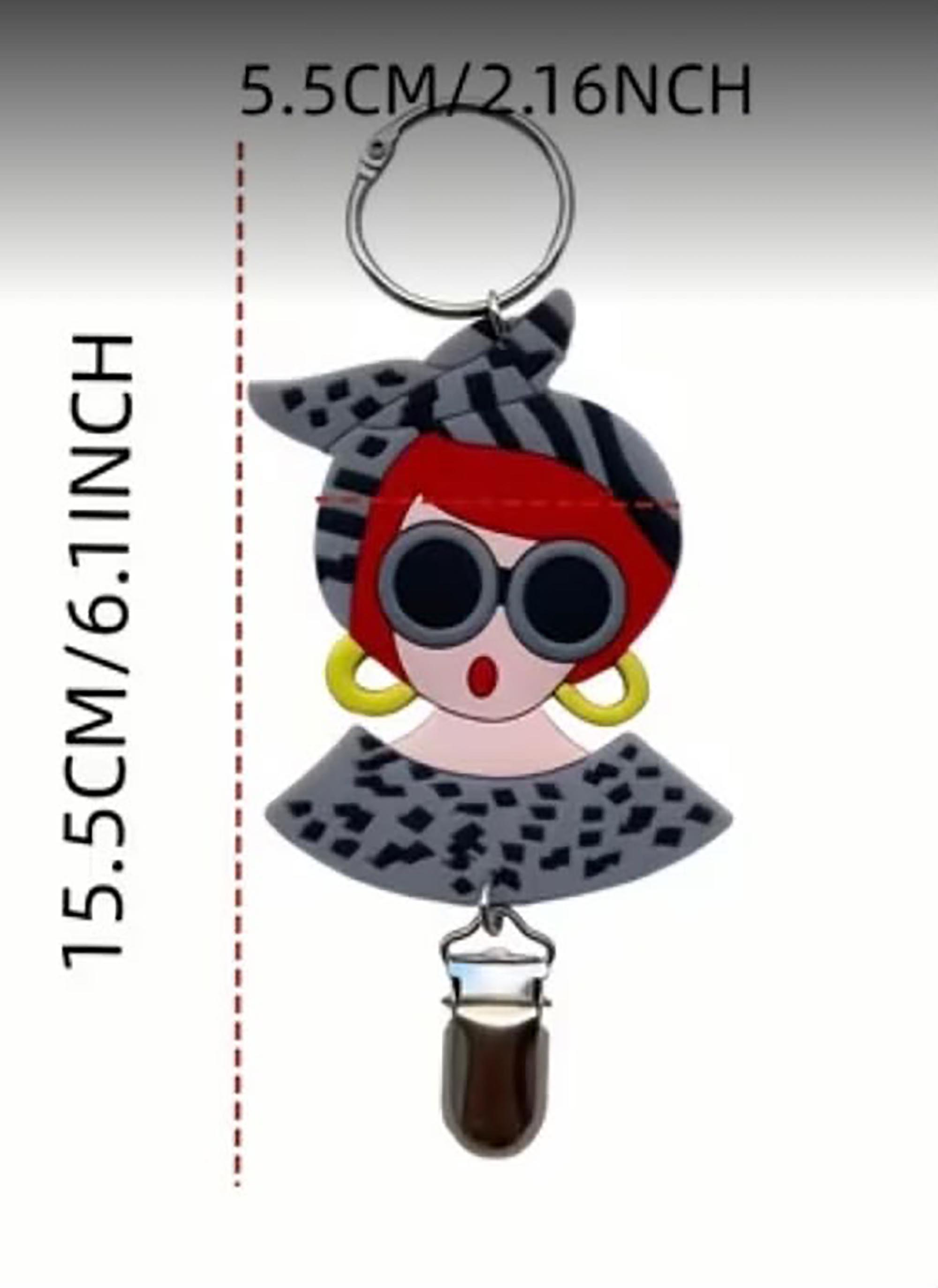 Silver Effect Bag Charm / Hat Holder Clip For Travel