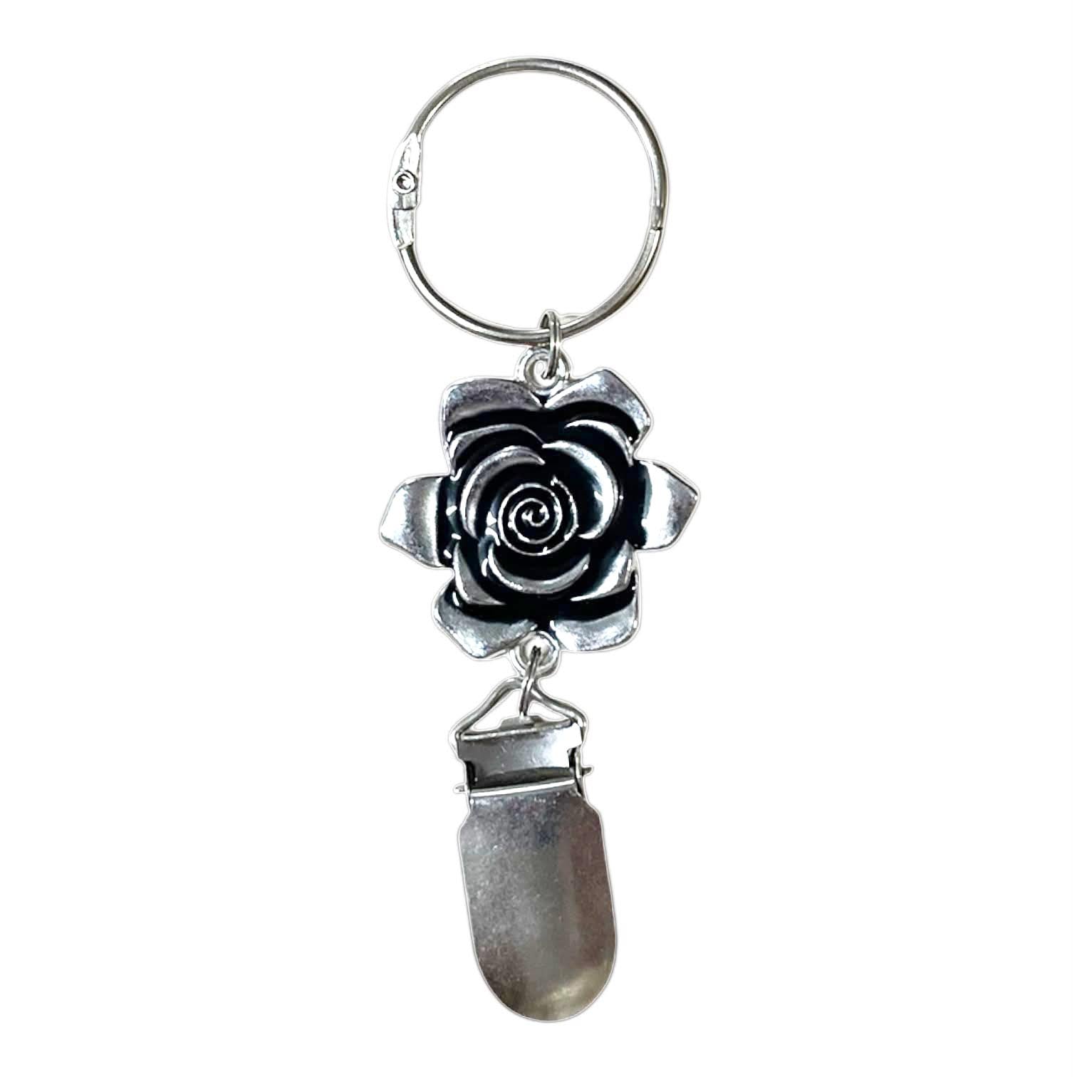 Silver Effect Bag Charm / Hat Holder Clip For Travel