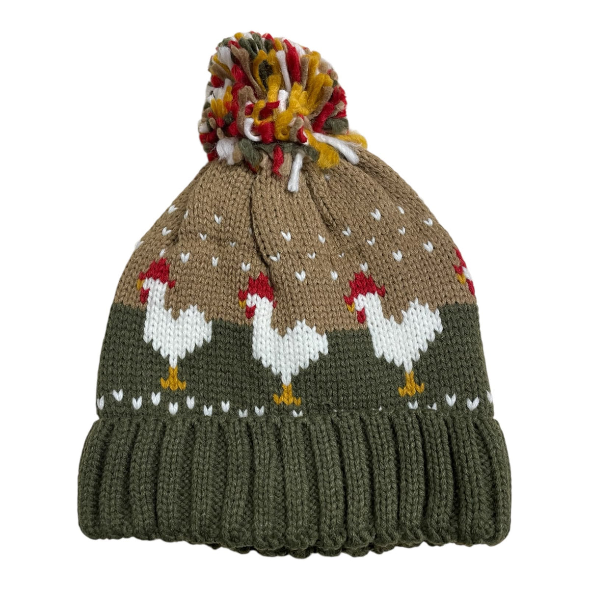 Chick Chicken Pom Pom Hat (Unisex)