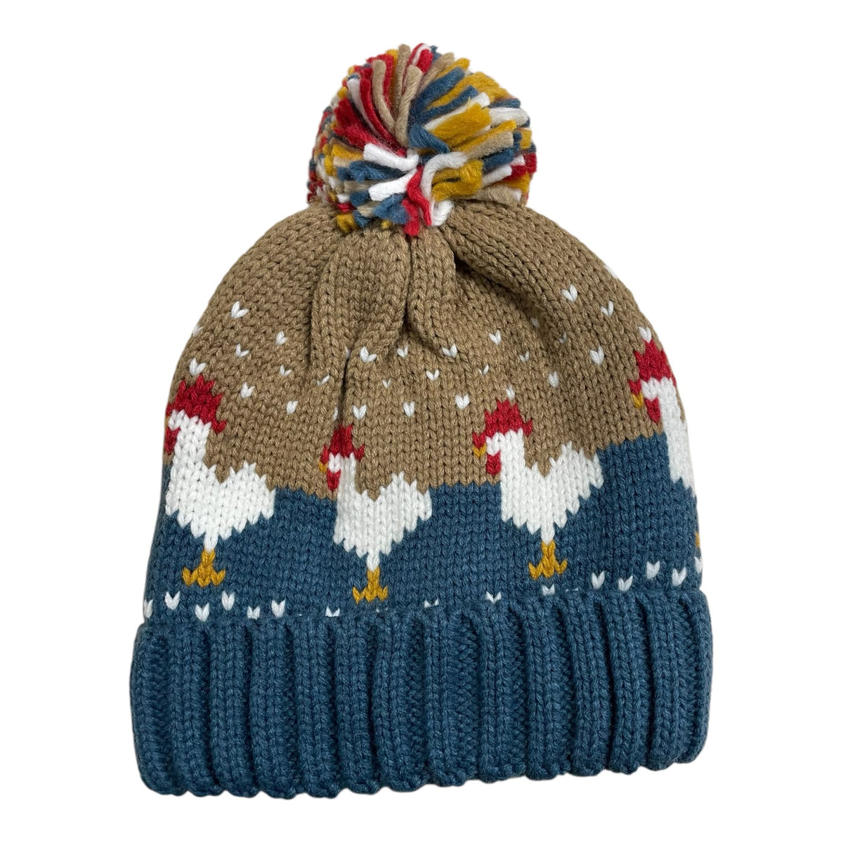 Chick Chicken Pom Pom Hat (Unisex)