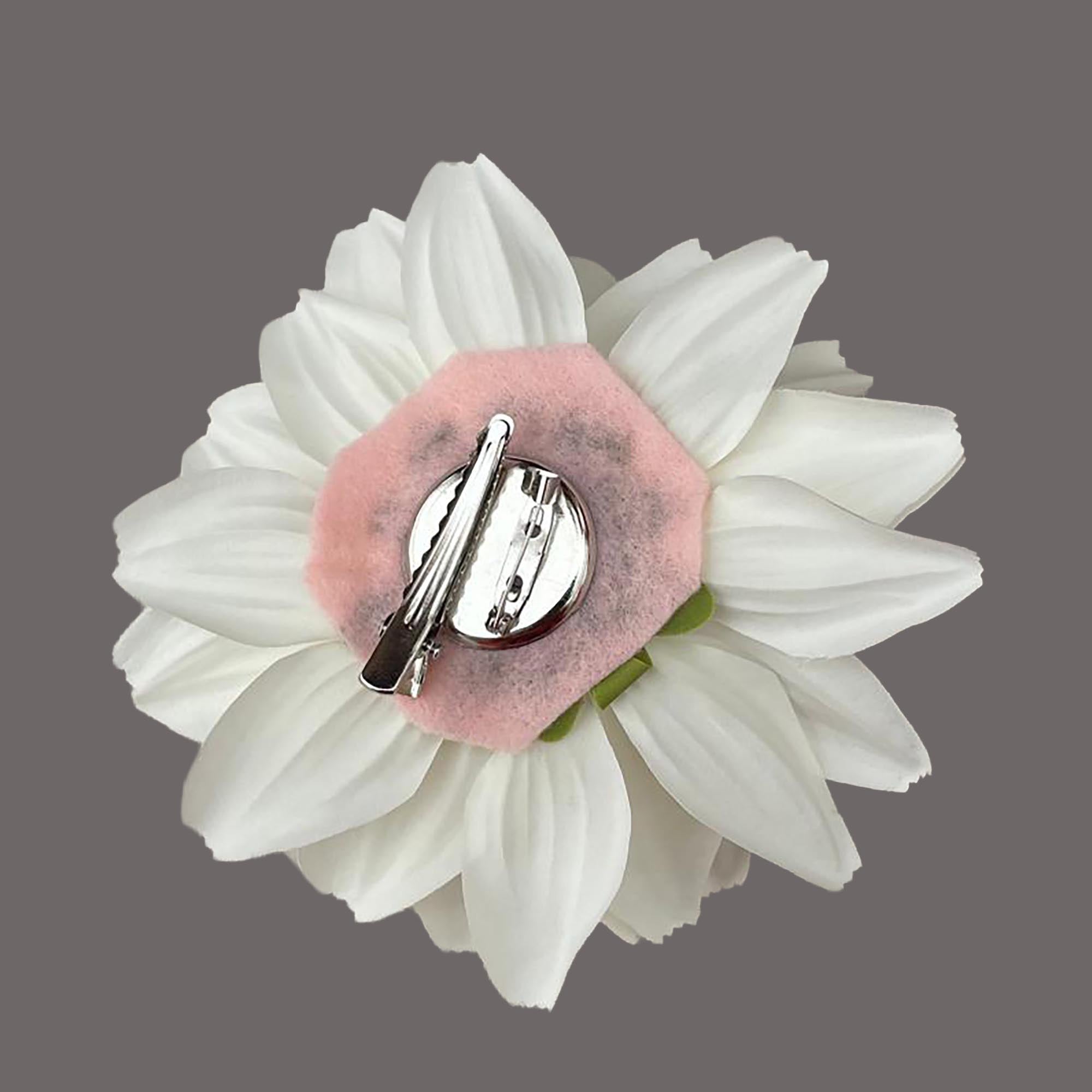Dahlia Flower Hair Slides & Brooches