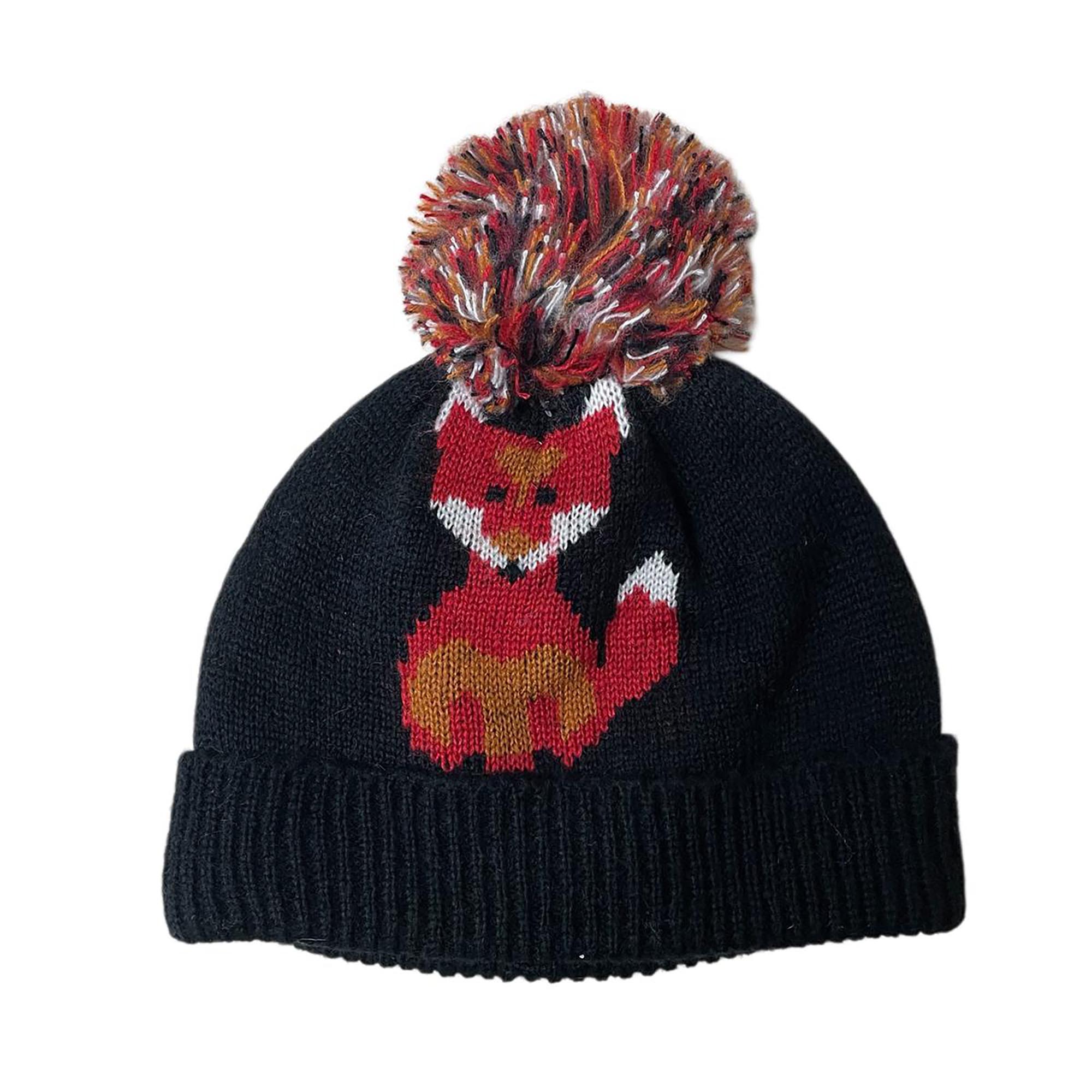 Foxy Fox Fleece Pom Pom Hat (Unisex)