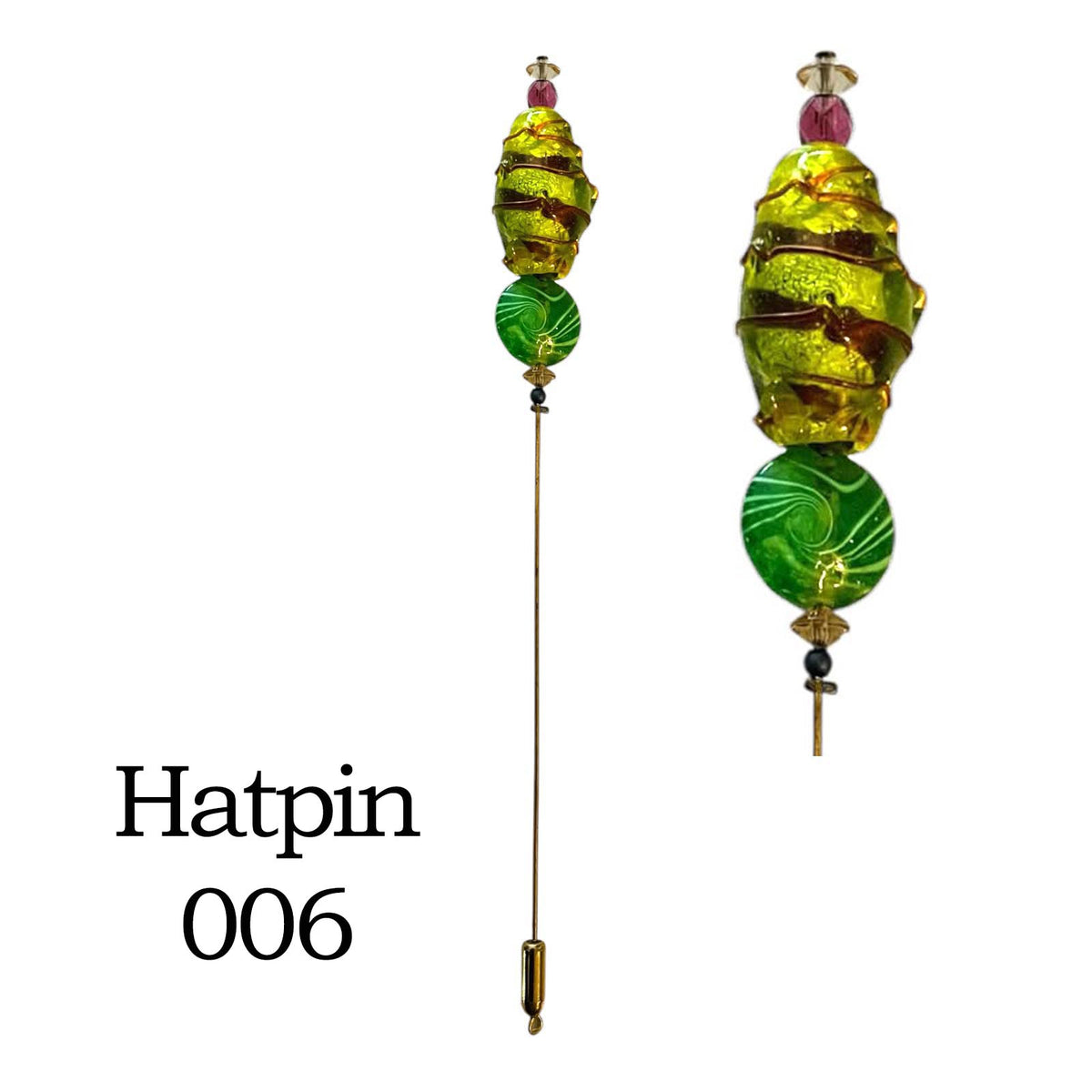 Decorative 6-Inch Hat Pins