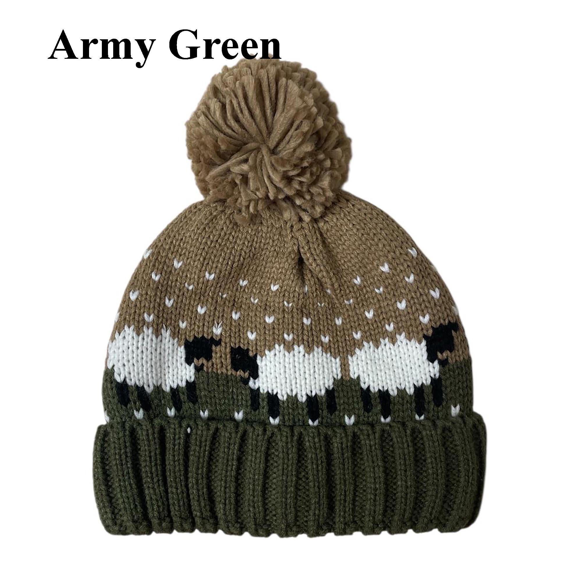 Sheepy Sheep Pom Pom Hat (Unisex)