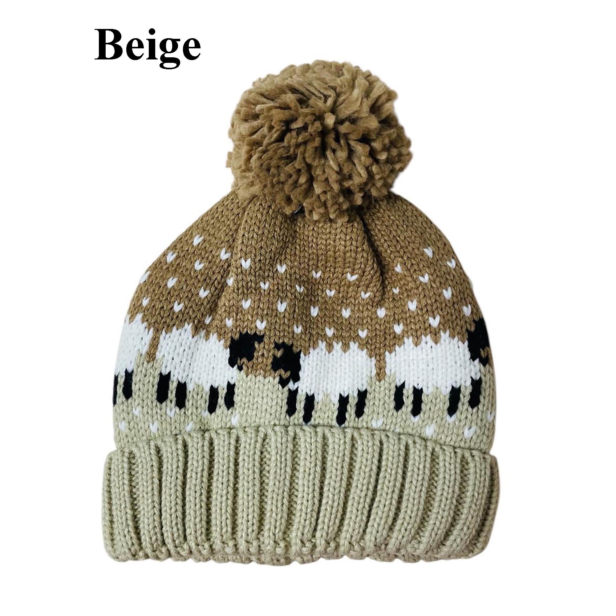 Sheepy Sheep Pom Pom Hat (Unisex)