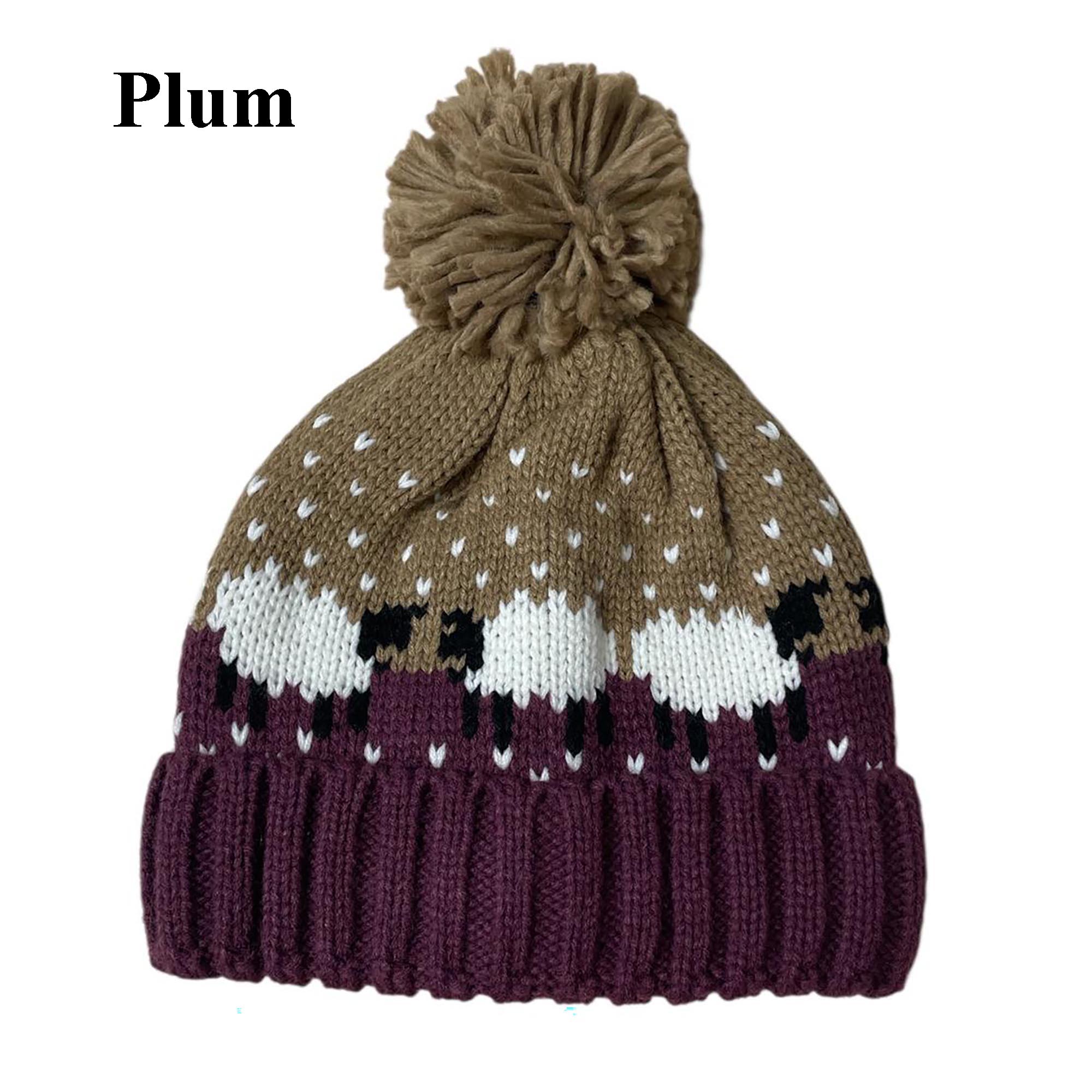 Sheepy Sheep Pom Pom Hat (Unisex)