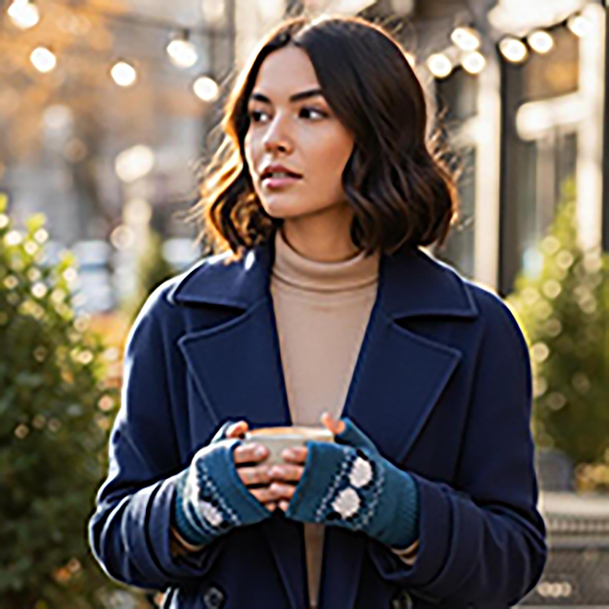 Fleece Lined Fingerless Gloves (Unisex)