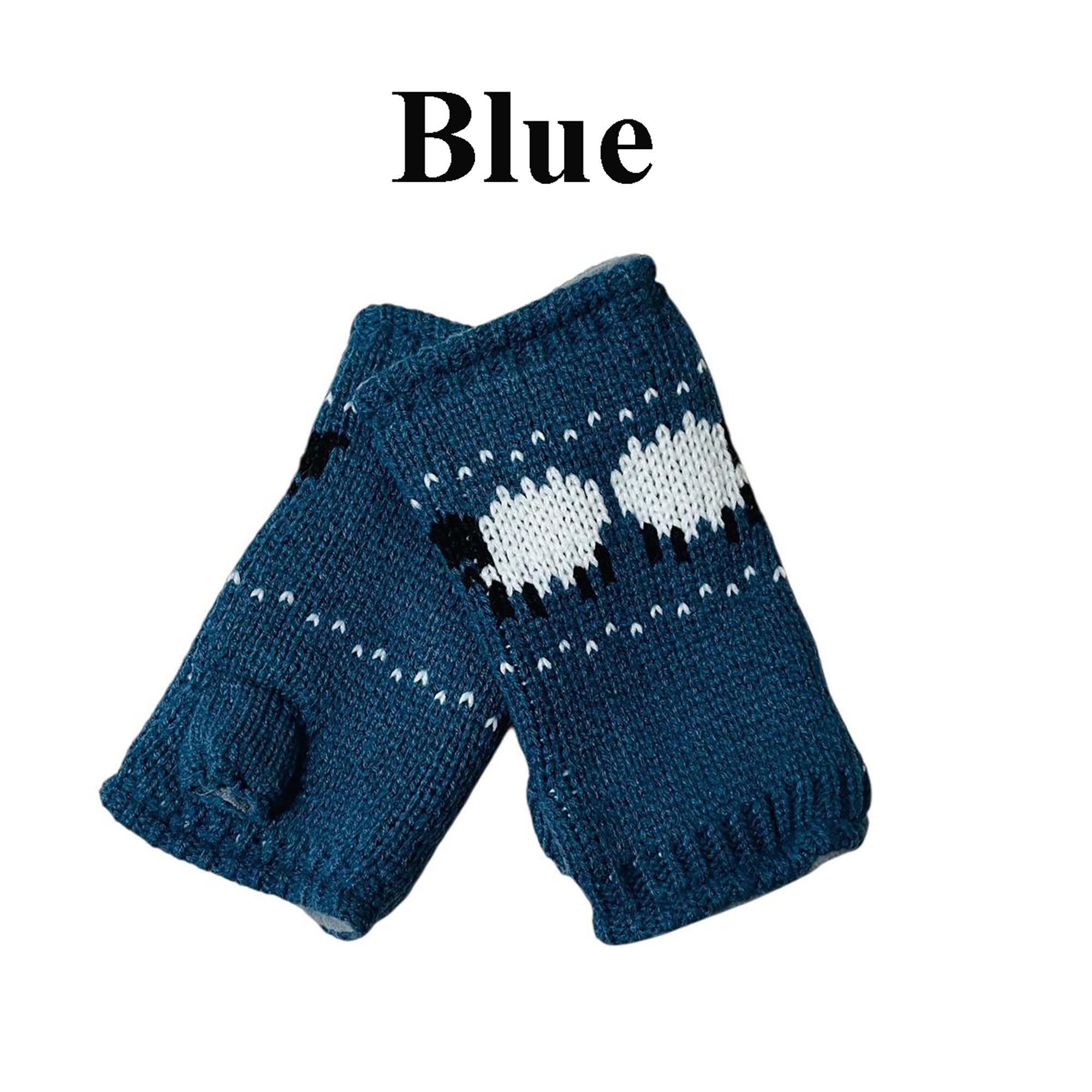 Fleece Lined Fingerless Gloves (Unisex)