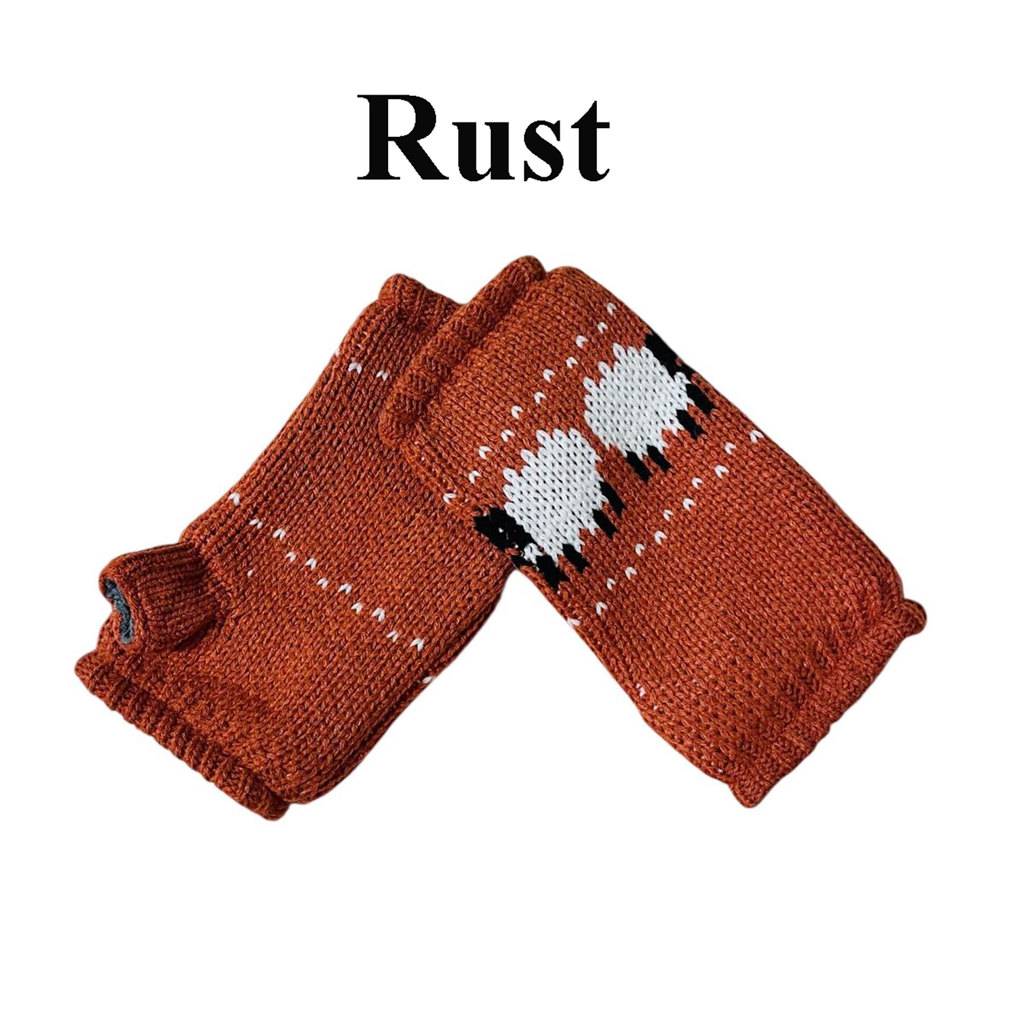 Fleece Lined Fingerless Gloves (Unisex)