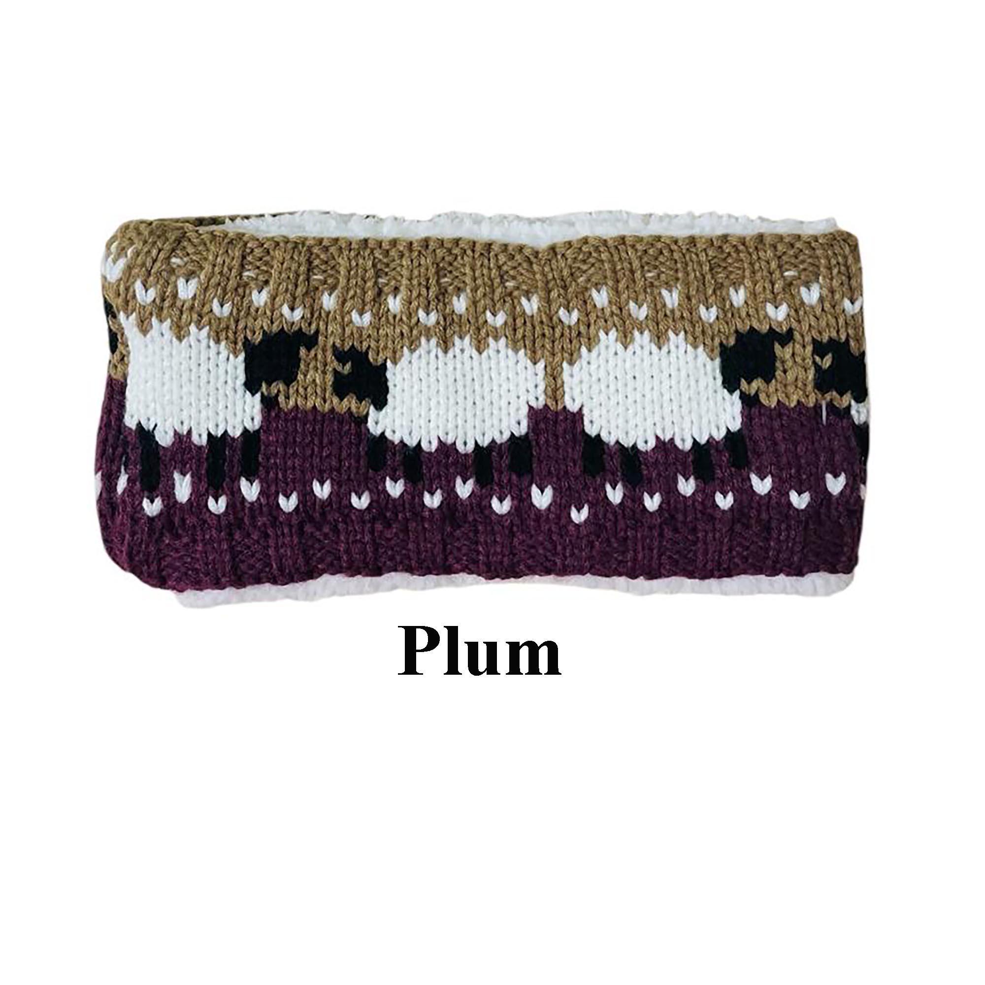 Dual Purpose Knit Sheep Headbands / Scarves (Unisex)
