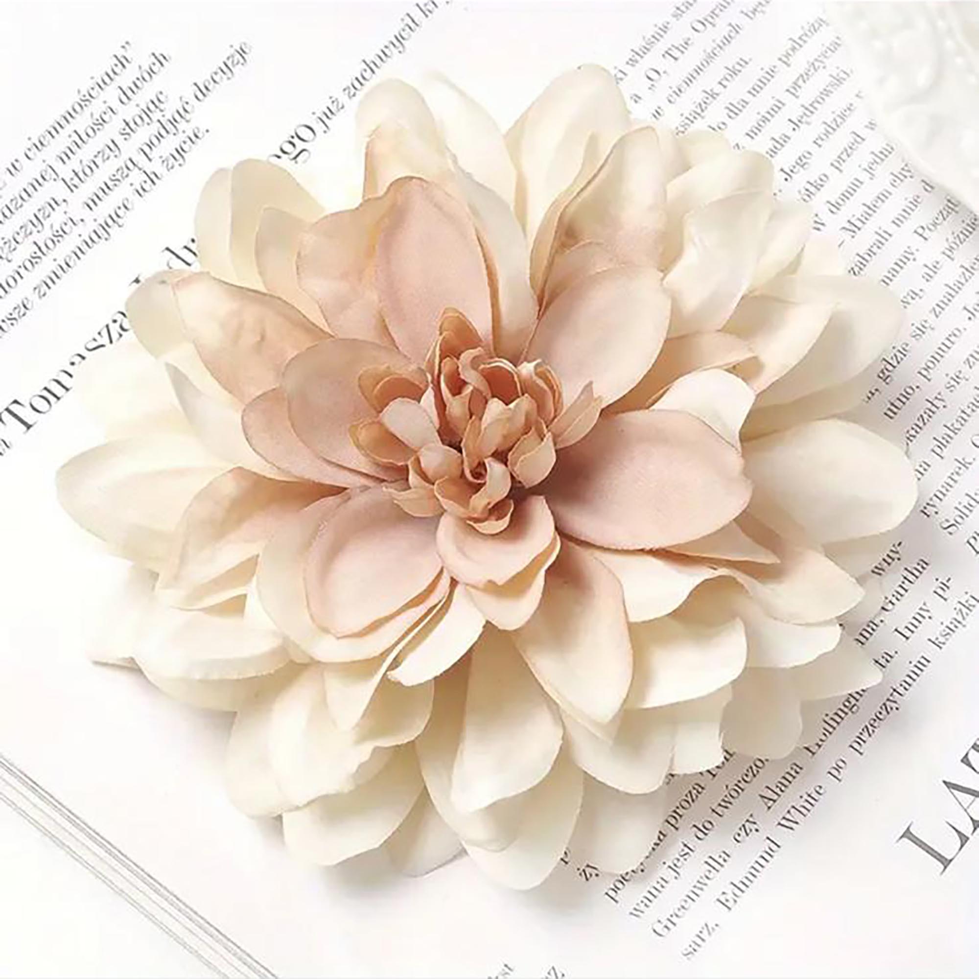 Flower Brooches - Large Pastel Dahlias