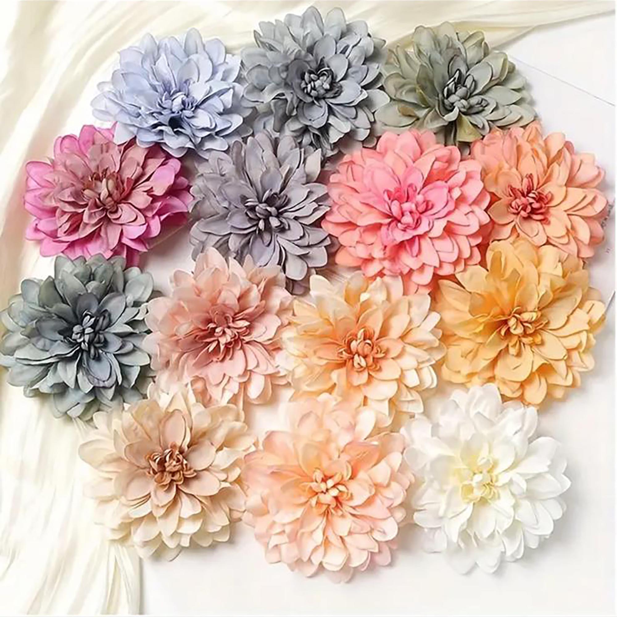 Flower Brooches - Large Pastel Dahlias