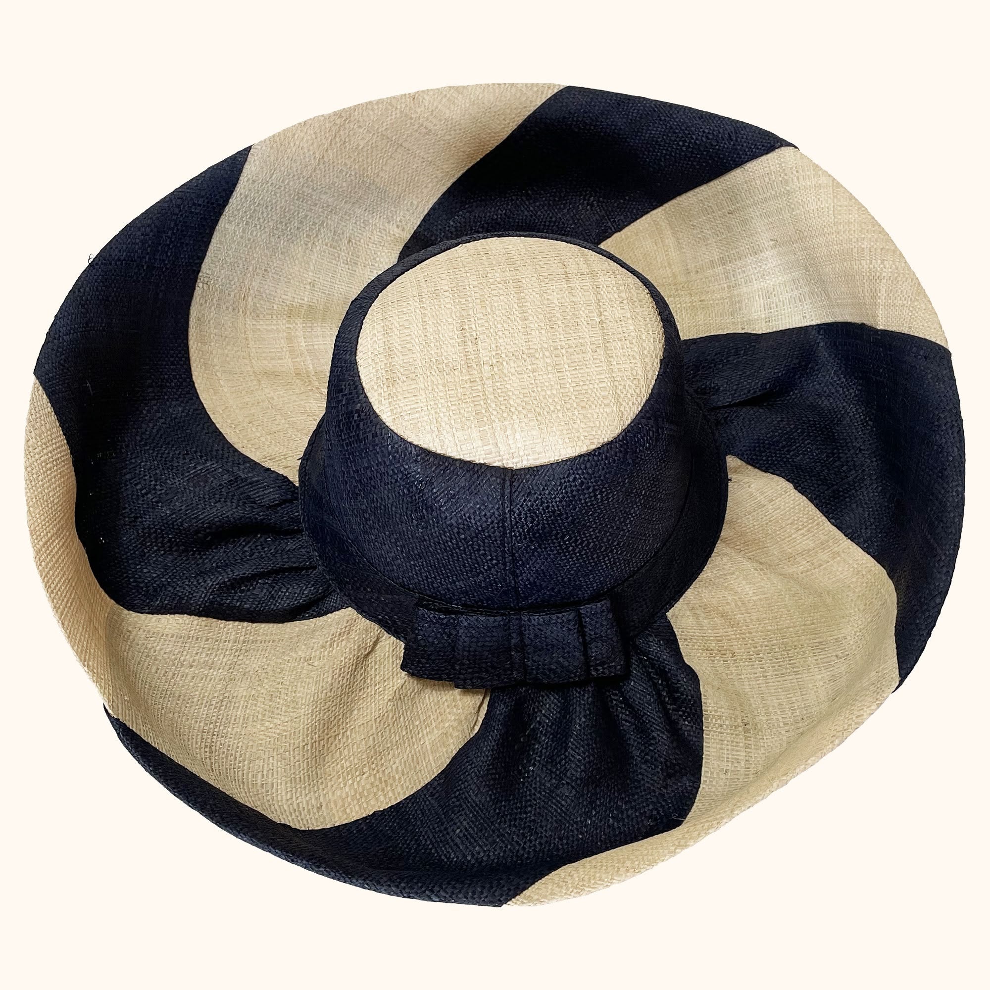 Wide Stripey Madaraff Straw