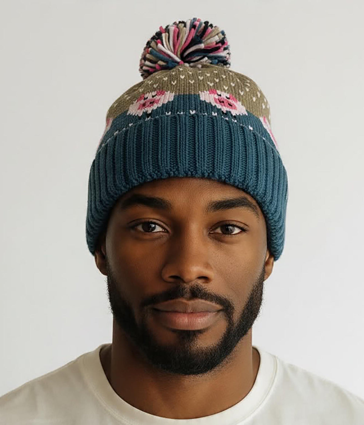 Piggy Pig Pom Pom Hat (Unisex)