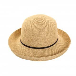 Mottled Straw Sunhat with Slim Hat Band
