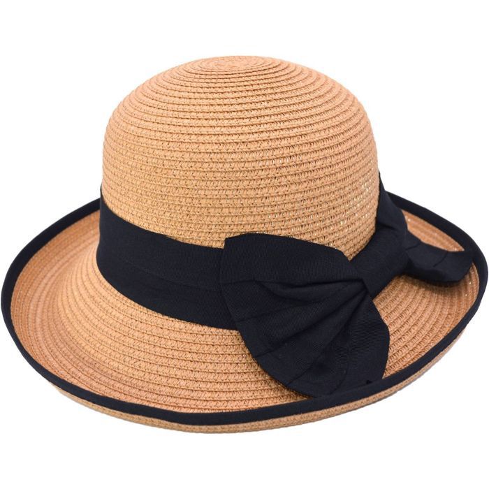 Retro Style Summer Straw Hat With Big Bow