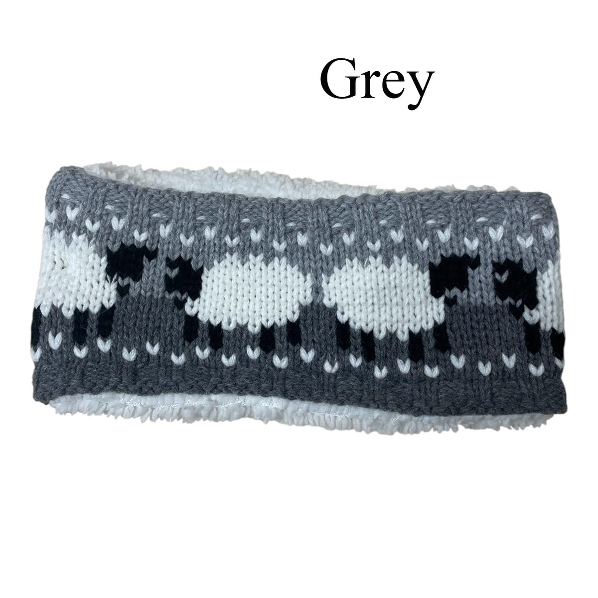 Dual Purpose Knit Sheep Headbands / Scarves (Unisex)