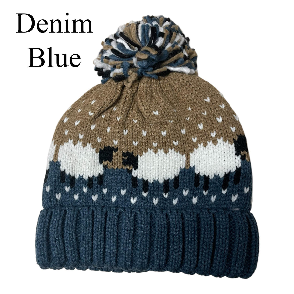 Sheepy Sheep Pom Pom Hat (Unisex)