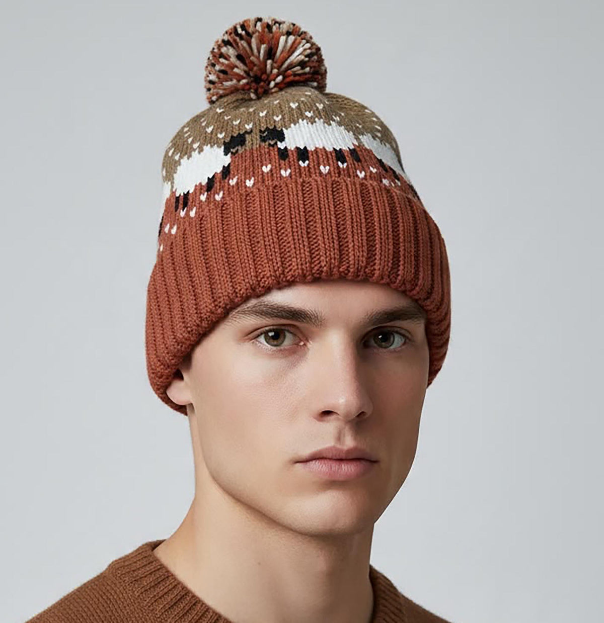 Sheepy Sheep Pom Pom Hat (Unisex)